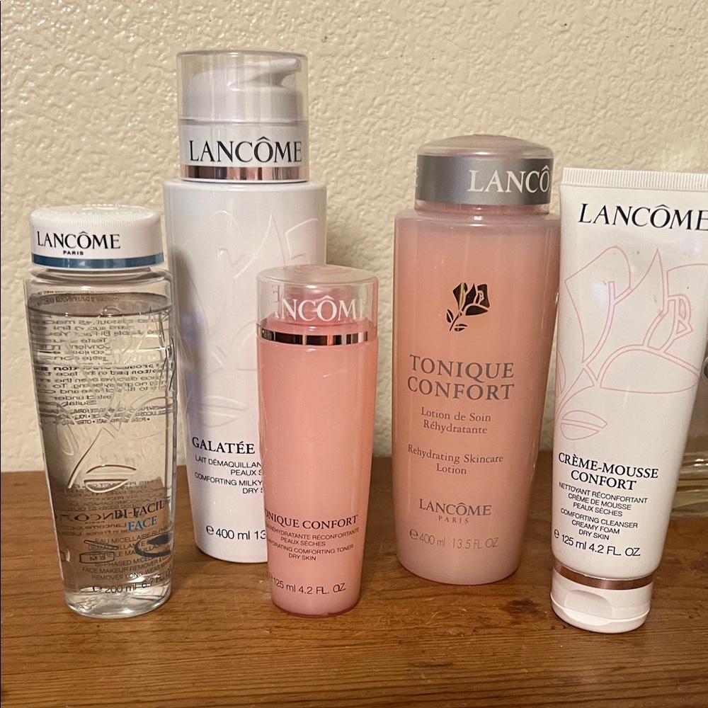 Lancome Skincare Collection - Pink, White, and Silver